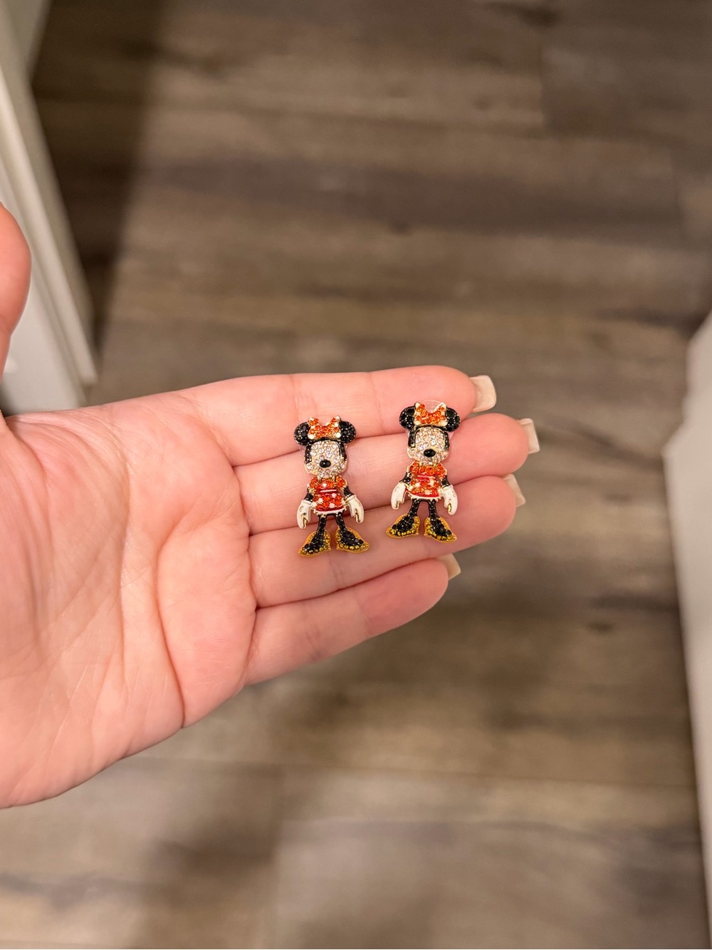 Disney Baublebar Minnie Mouse Body Crystal Earrings
